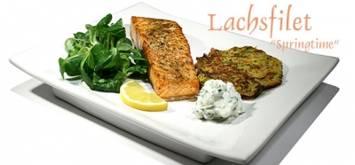 Rezept Lachsfilet Springtime