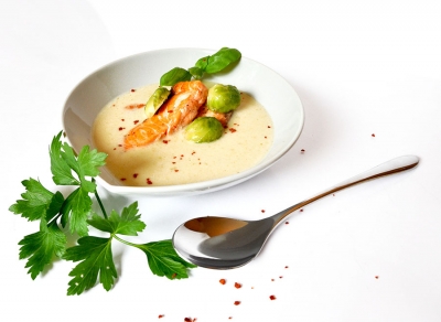 Rezept Gemüse-Lachs-Cremesuppe