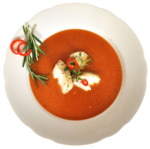 Rezept Kabeljau-Tomaten-Chili-Suppe