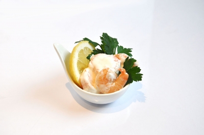 Riesengarnelen in Knoblauchcreme